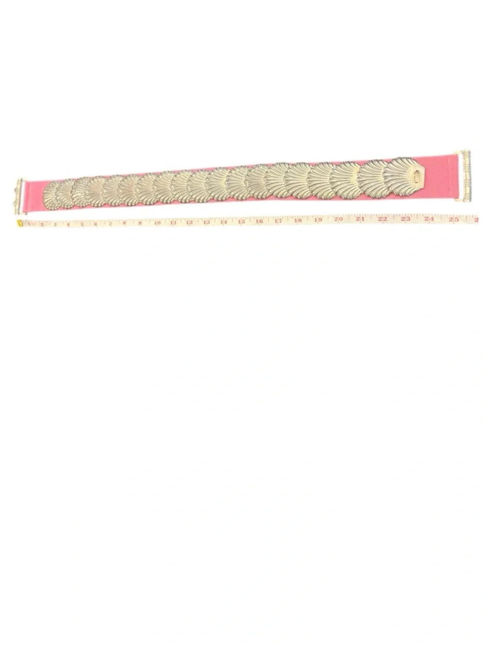 Silver-Tone Shell Waist Belt Fish Scale 25-29” Stretch‎ Mermaidcore Festival